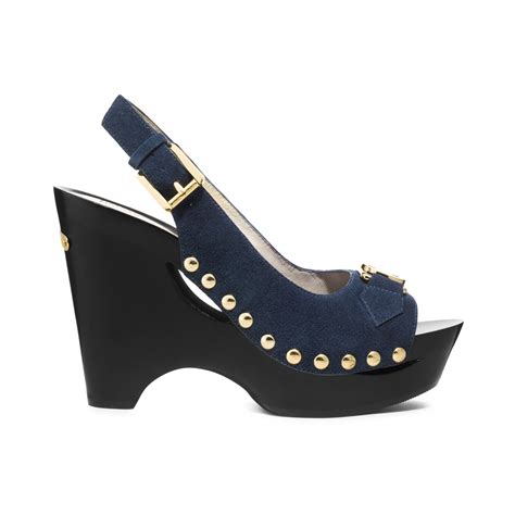 michael kors charm sling platform pumps navy|michael michael kors charm sling platform pumps .